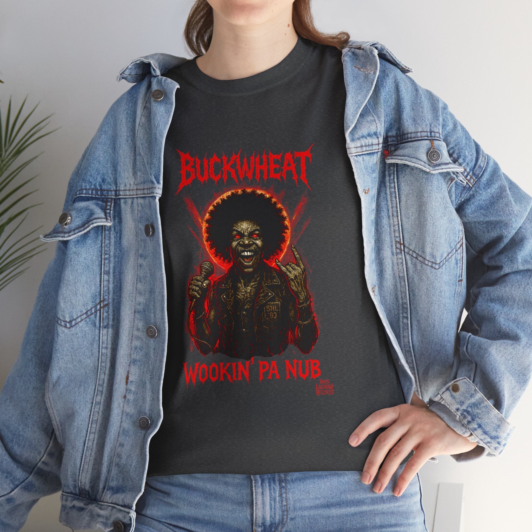 Death Metal "Buckwheat" - Cool Graphic Tee, Vintage Style T-Shirt, Funny Music Tee, Unisex Cotton Tee, Perfect Gift for Music Lovers