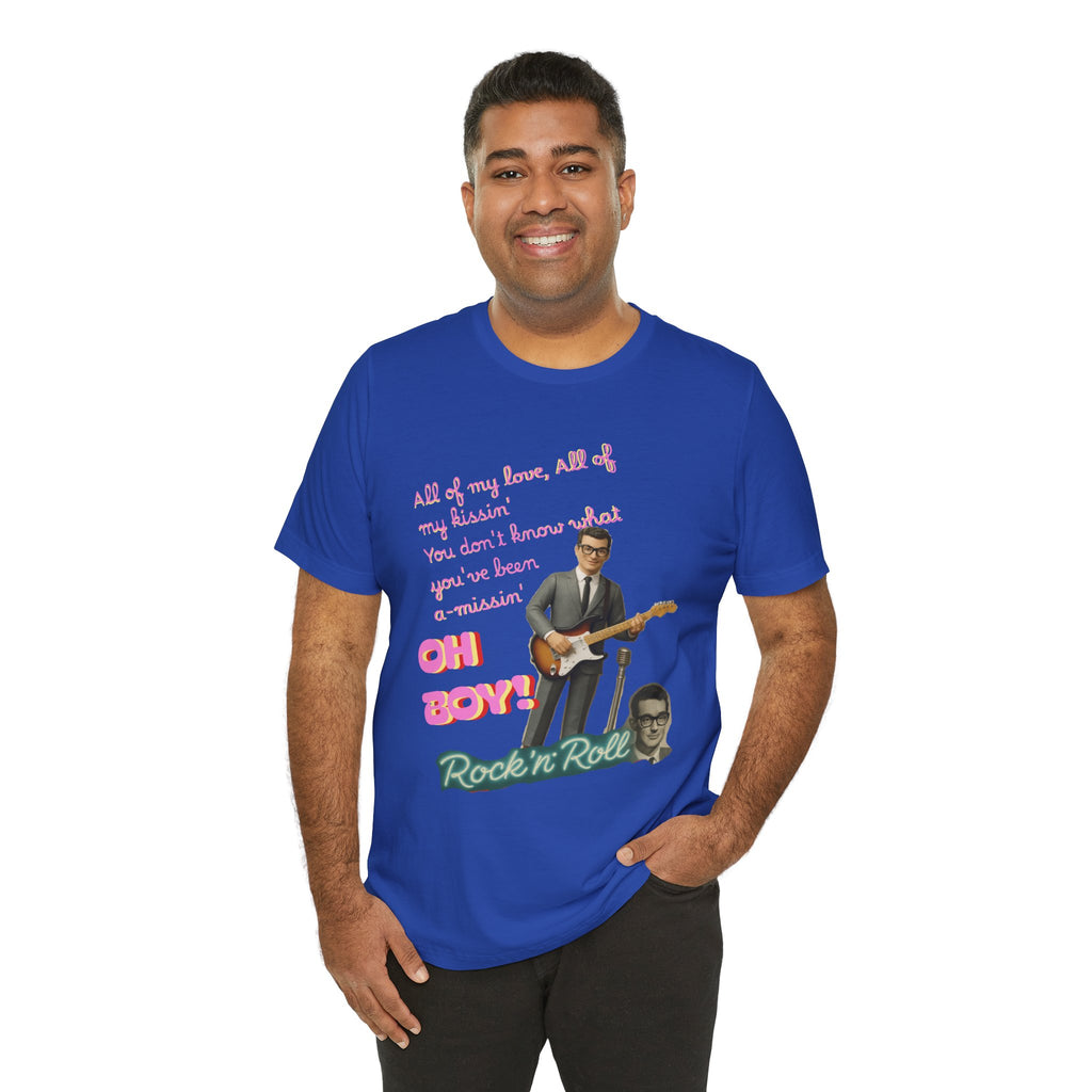 Buddy Holly - Rock n' Roll Legends Retro Music T-Shirt, unisex tee