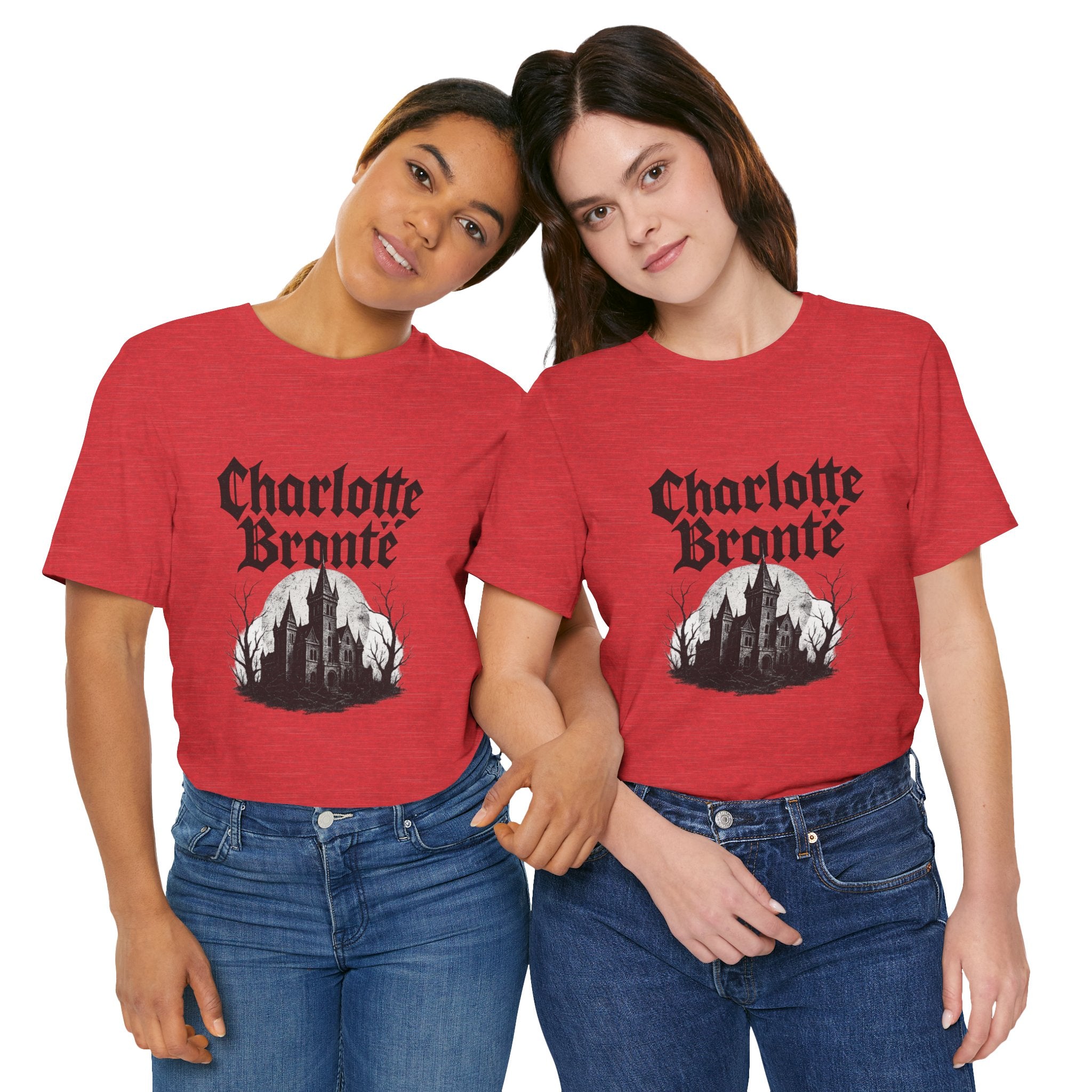 Charlotte Brontë Vintage Heavy Metal Graphic Tee (black ink variant)