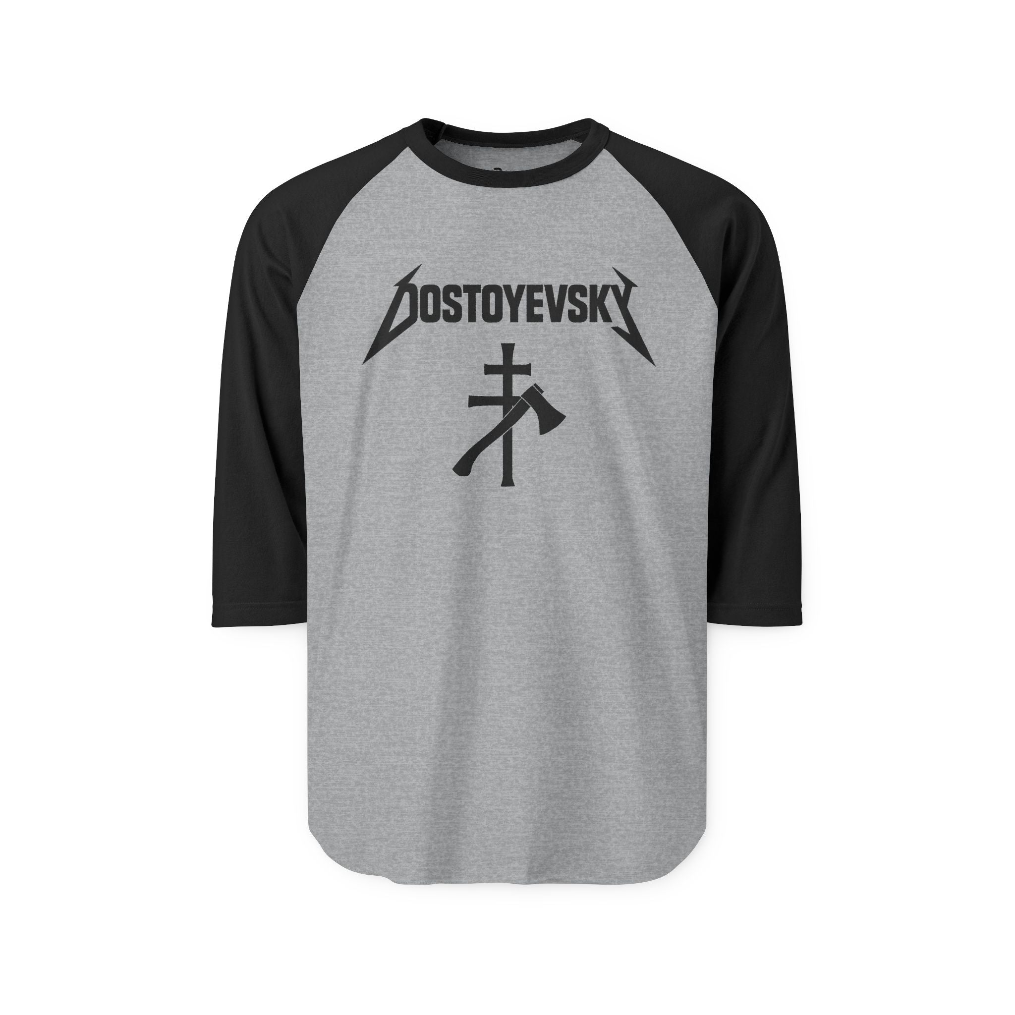 Dostoyevsky Heavy Metal Raglan Shirt — Literary Band Tee