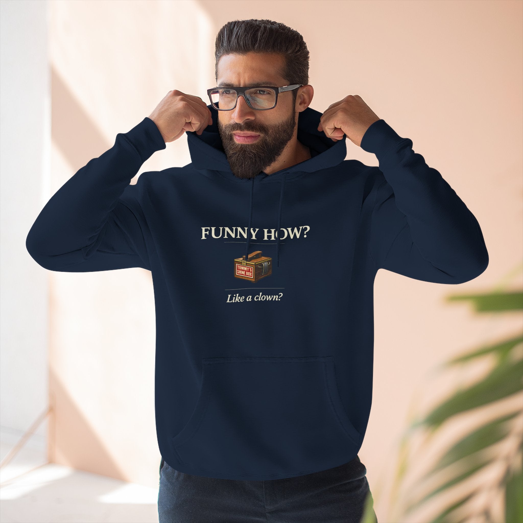 Funny How? Bamboo Lounge Hoodie — Cozy Graphic Fleece Pullover