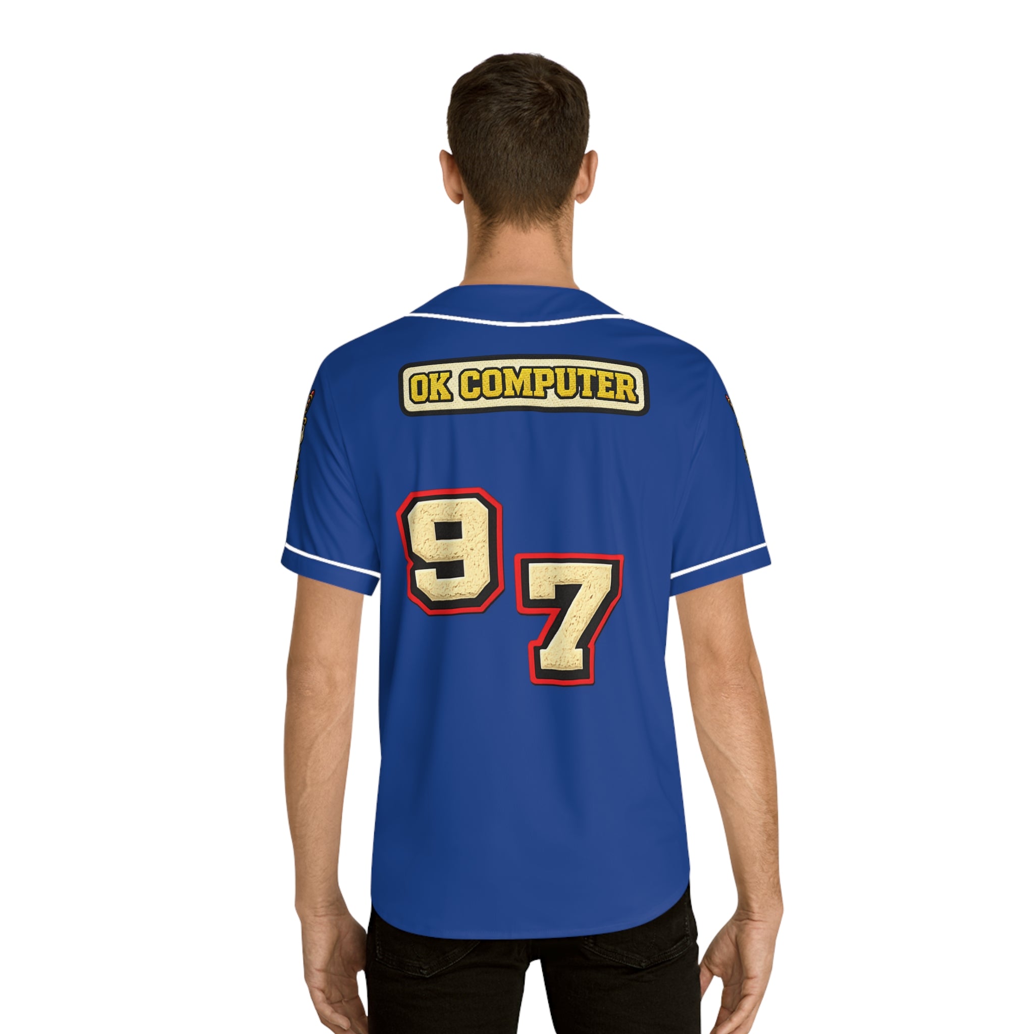 Baseball Jersey — 'OK Computer' 1995 Tattoo-Style Ambition Design