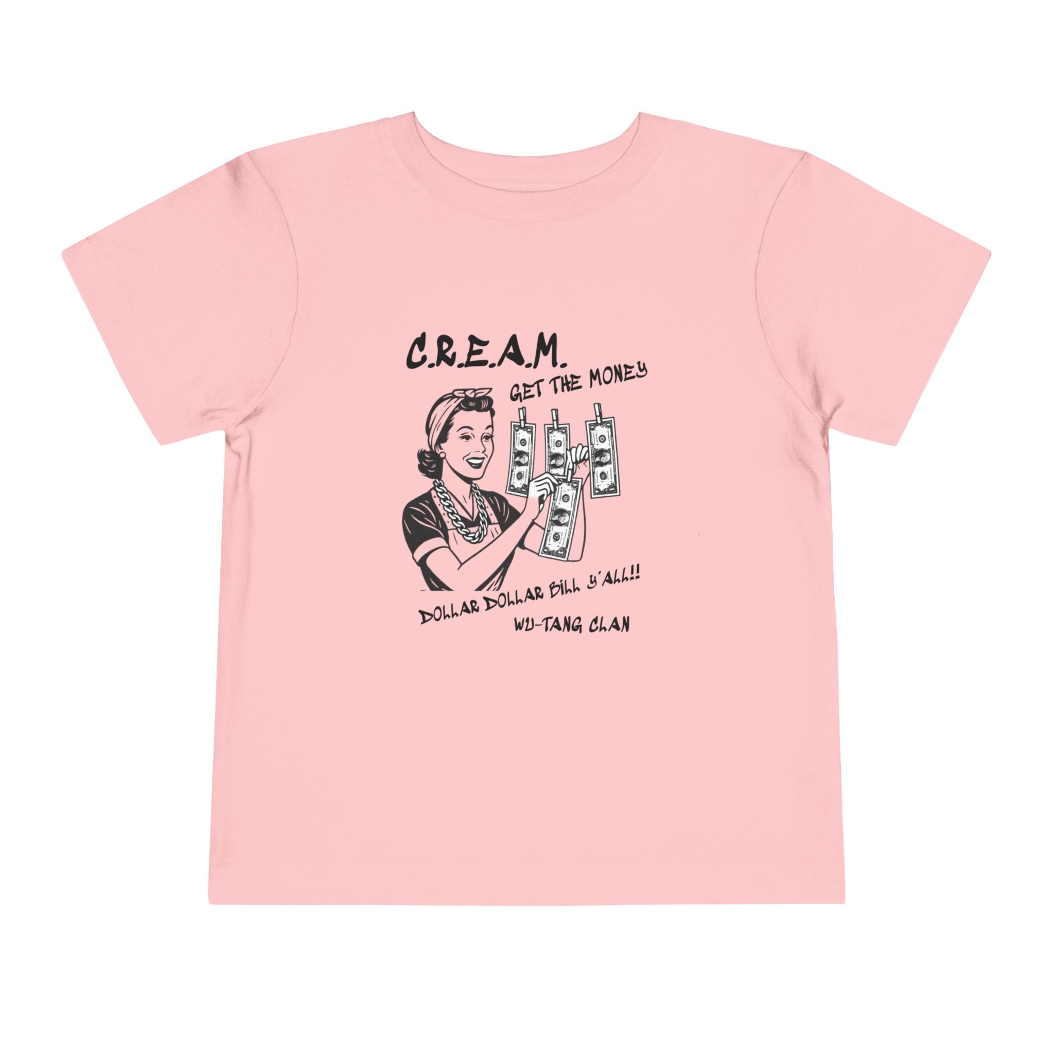 Toddler Tee - C.R.E.A.M. 'Get the Money' Retro Graphic Kids Shirt