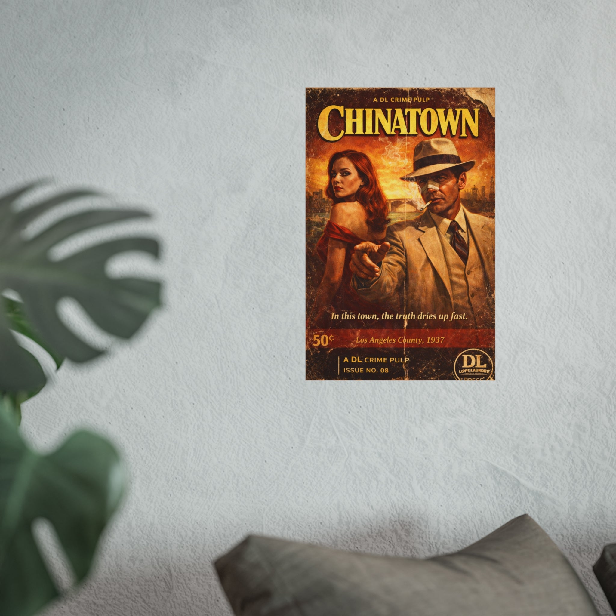 Chinatown - Retro Crime Noir Fine Art Print