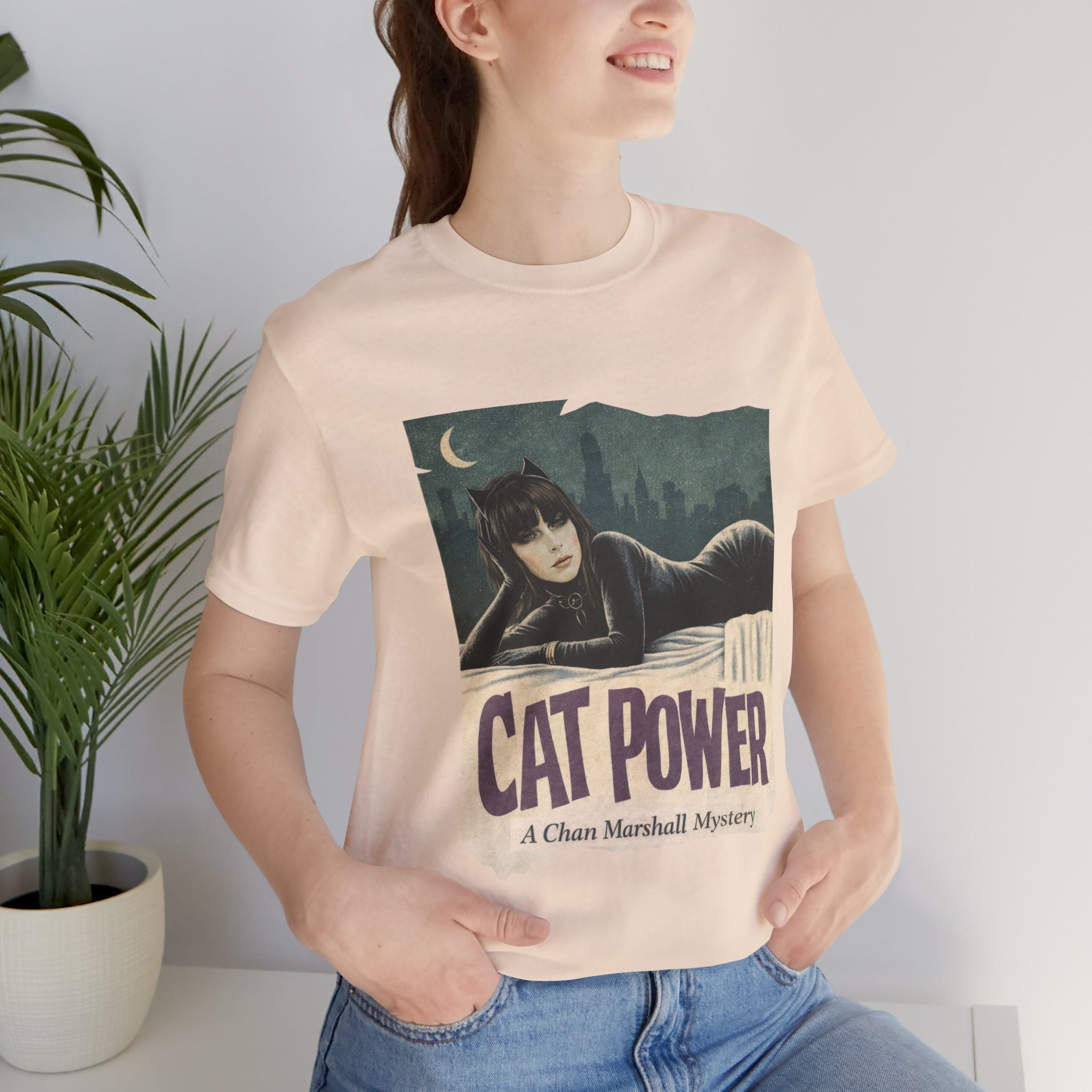 Cat Power Comic Book Tee — Retro Graphic Band Shirt
