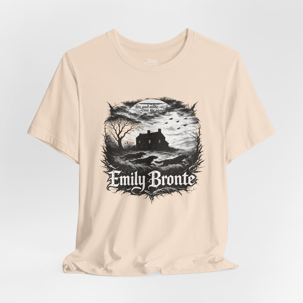 Emily Brontë Vintage Heavy Metal Graphic Tee — Literary Goth T-Shirt