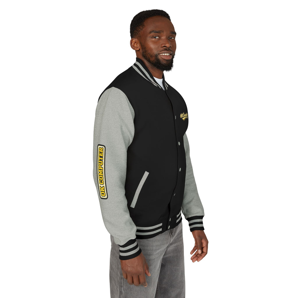 Letterman Jacket — "Ambition Makes You Look Pretty Ugly" Floral Varsity Jacket