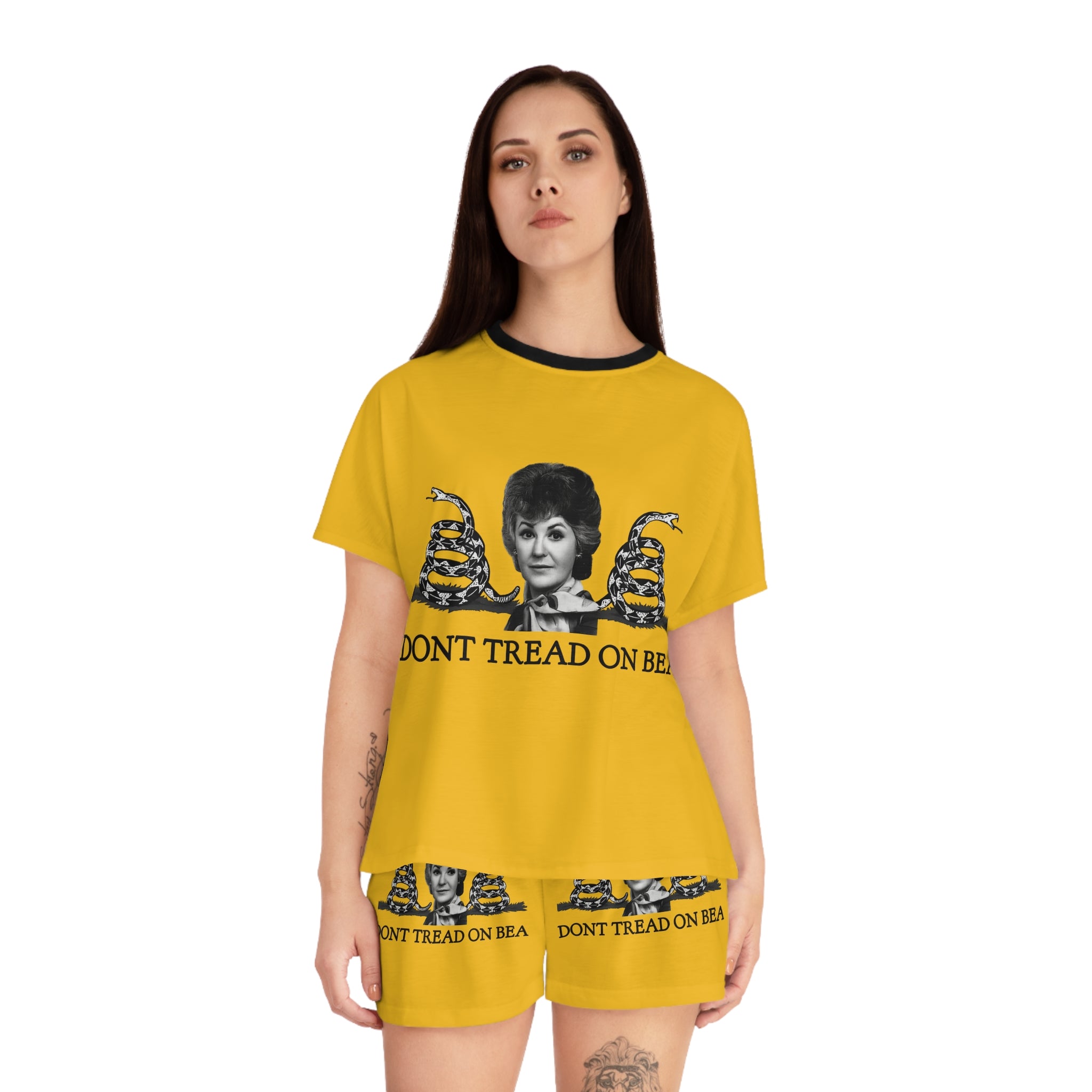 Women's Short Pajama Set - Don't Tread on Bea