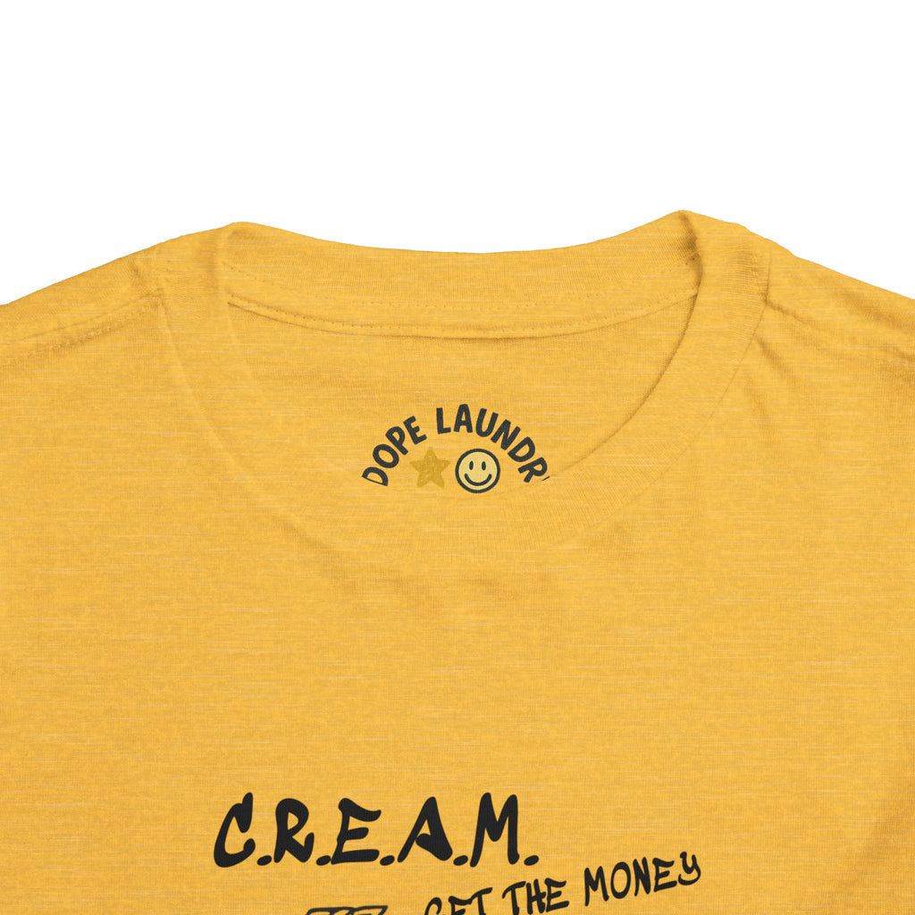 Toddler Tee - C.R.E.A.M. 'Get the Money' Retro Graphic Kids Shirt