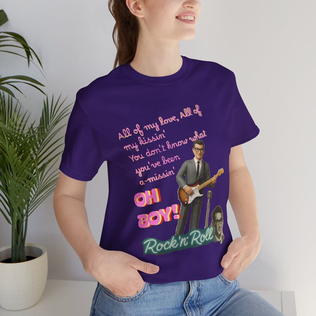 Buddy Holly - Rock n' Roll Legends Retro Music T-Shirt, unisex tee