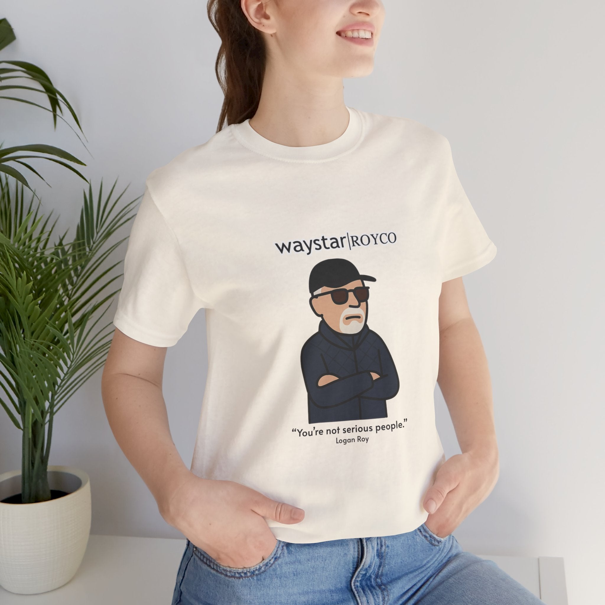 Logan Roy "Serious People" unisex jersey Tee (Succession)