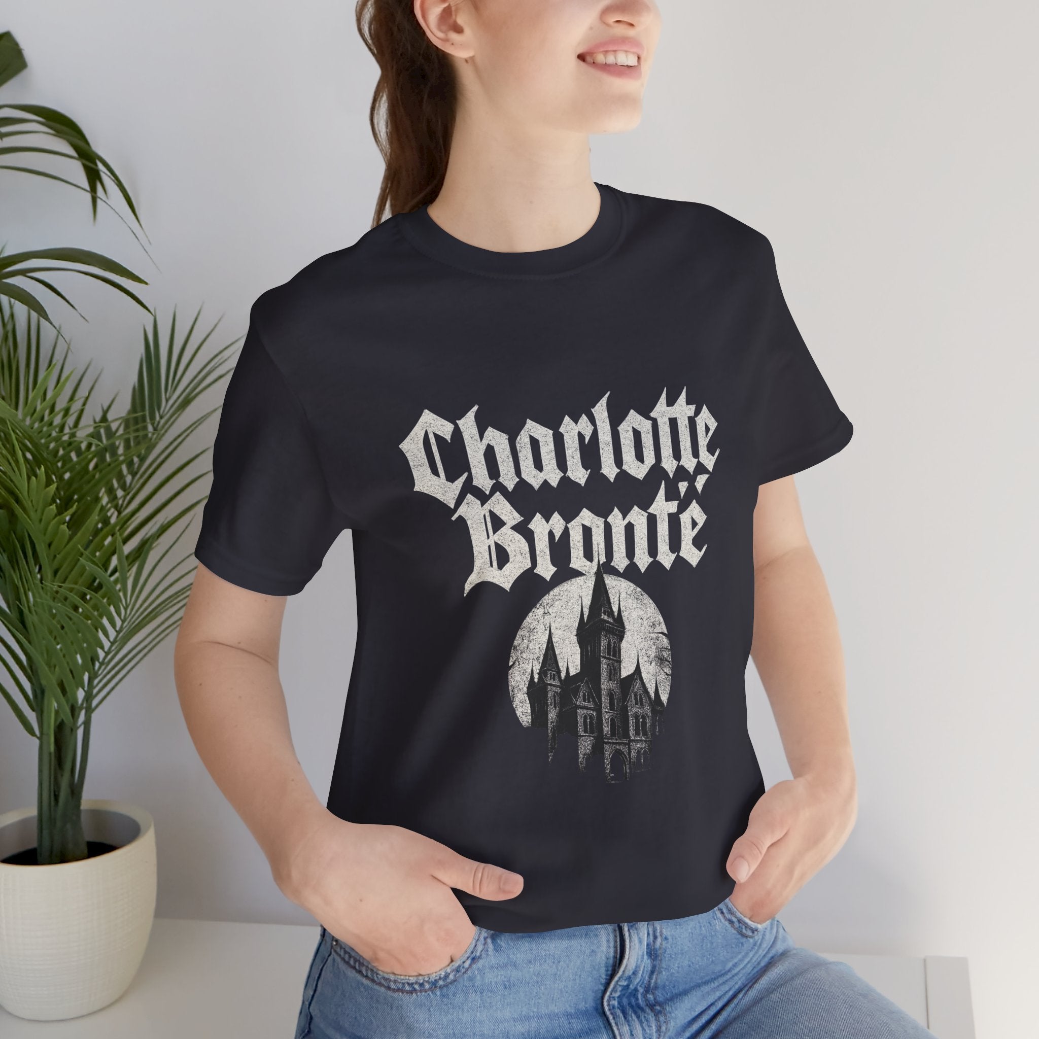 Charlotte Brontë Heavy Metal Vintage Graphic Tee — Literary Band Shirt