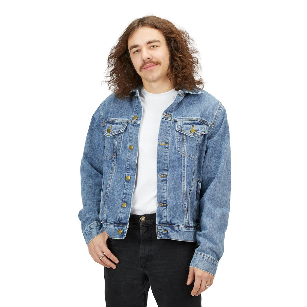 we hope that you choke - denim jacket