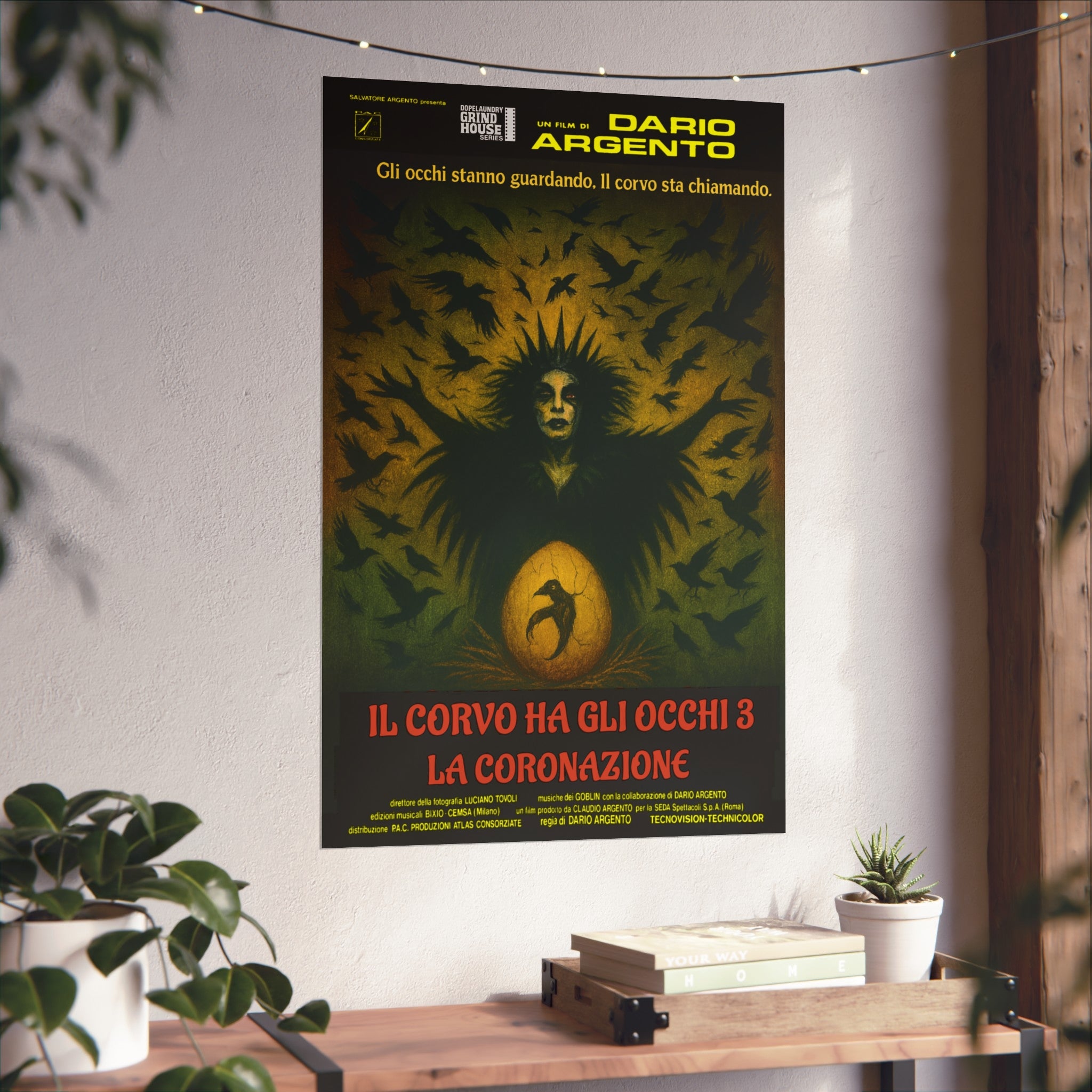 The Crows Have Eyes 3: The Crowening (variant) - Italian Giallo Horror Inspired Grind House Poster
