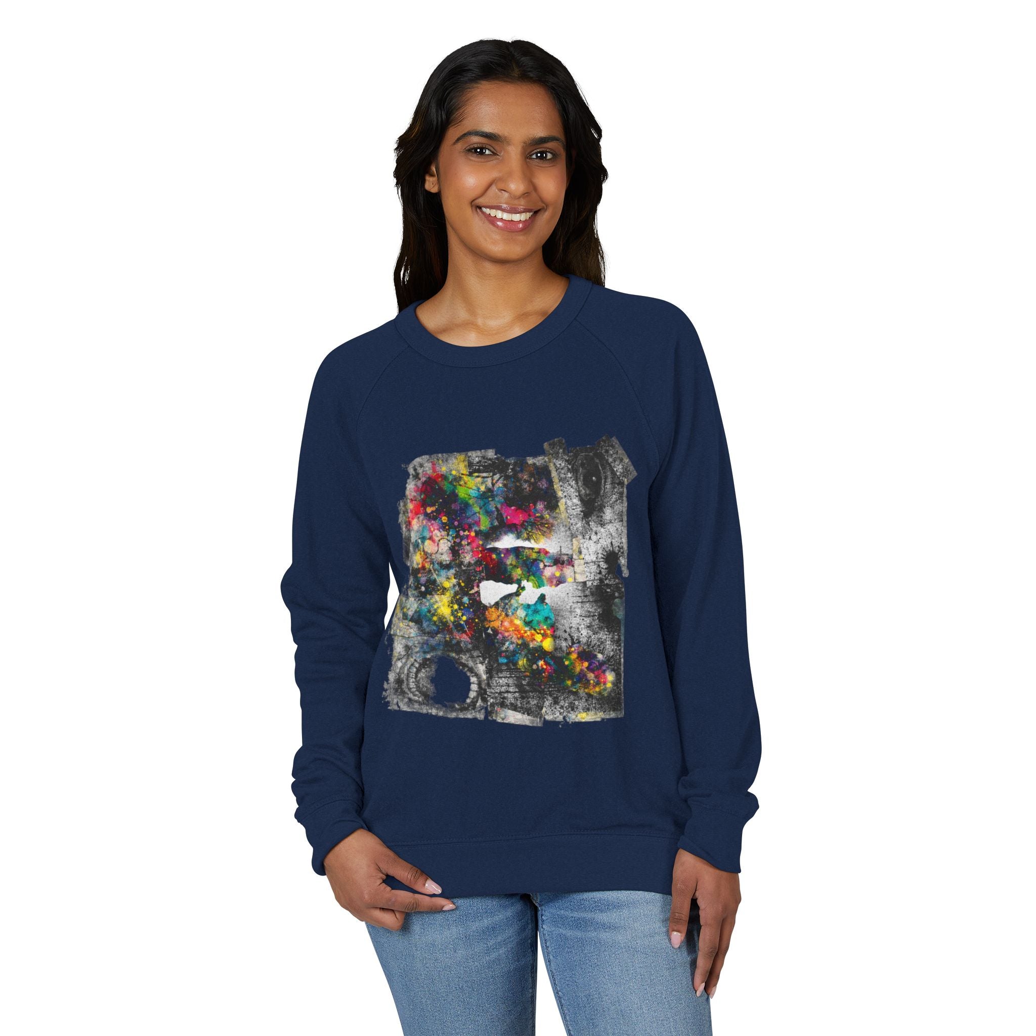 Splatterpaint Raglan Crewneck Sweatshirt