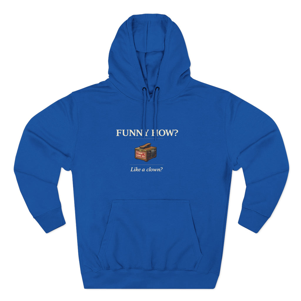 Funny How? Bamboo Lounge Hoodie — Cozy Graphic Fleece Pullover