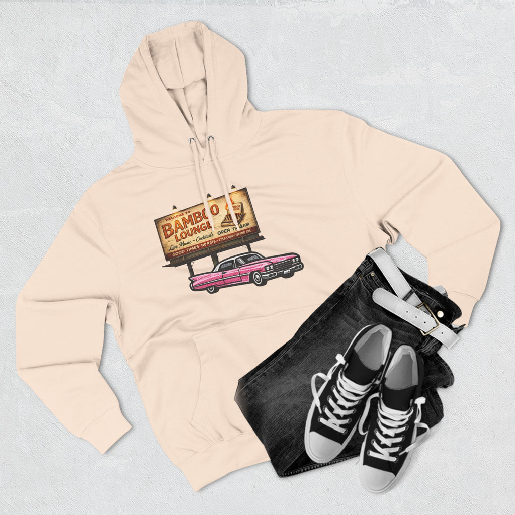 Bamboo Lounge Three-Panel Fleece Hoodie — Bamboo Lounge Graphic Pullover