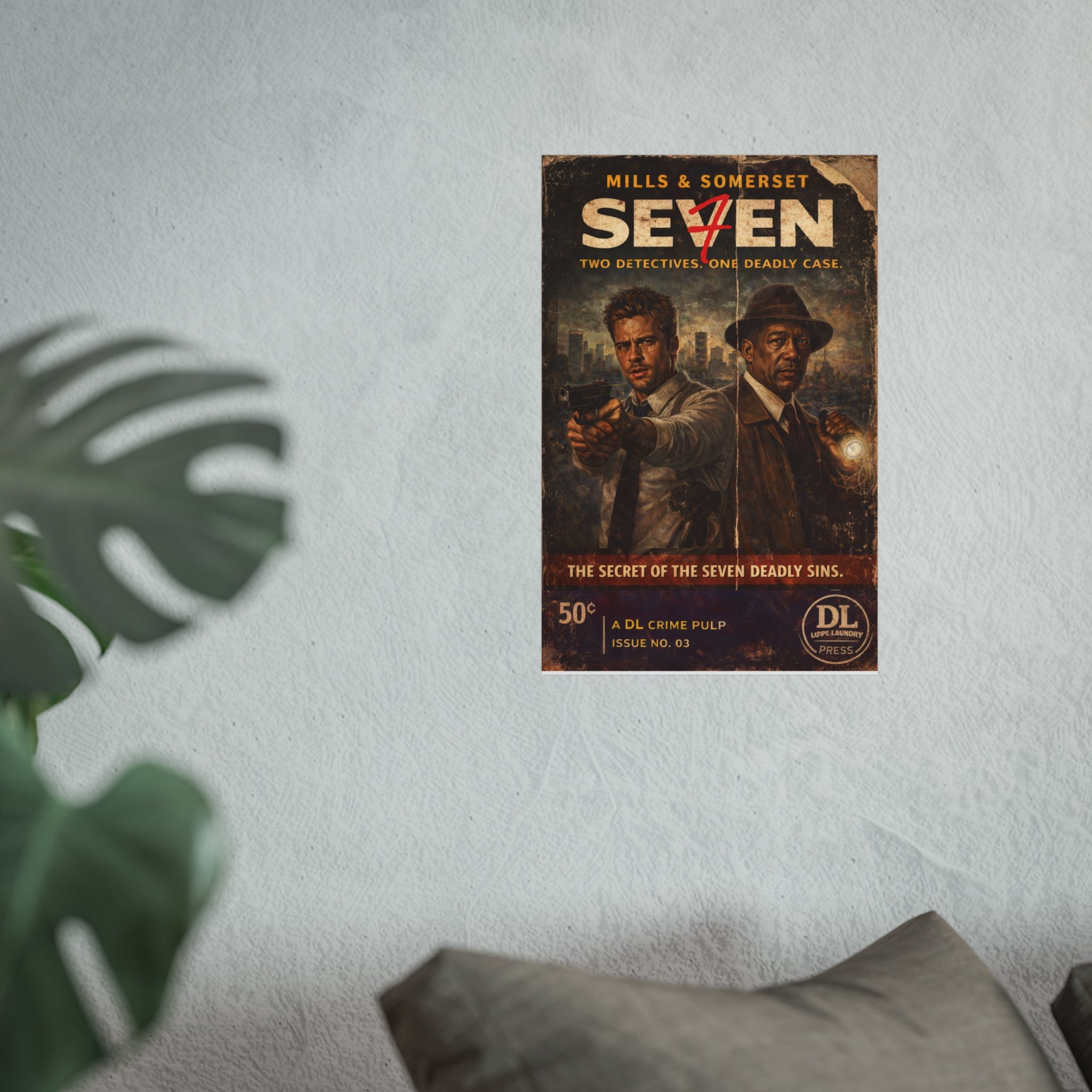 Mills & Somerset - Retro Crime Noir Fine Art Print