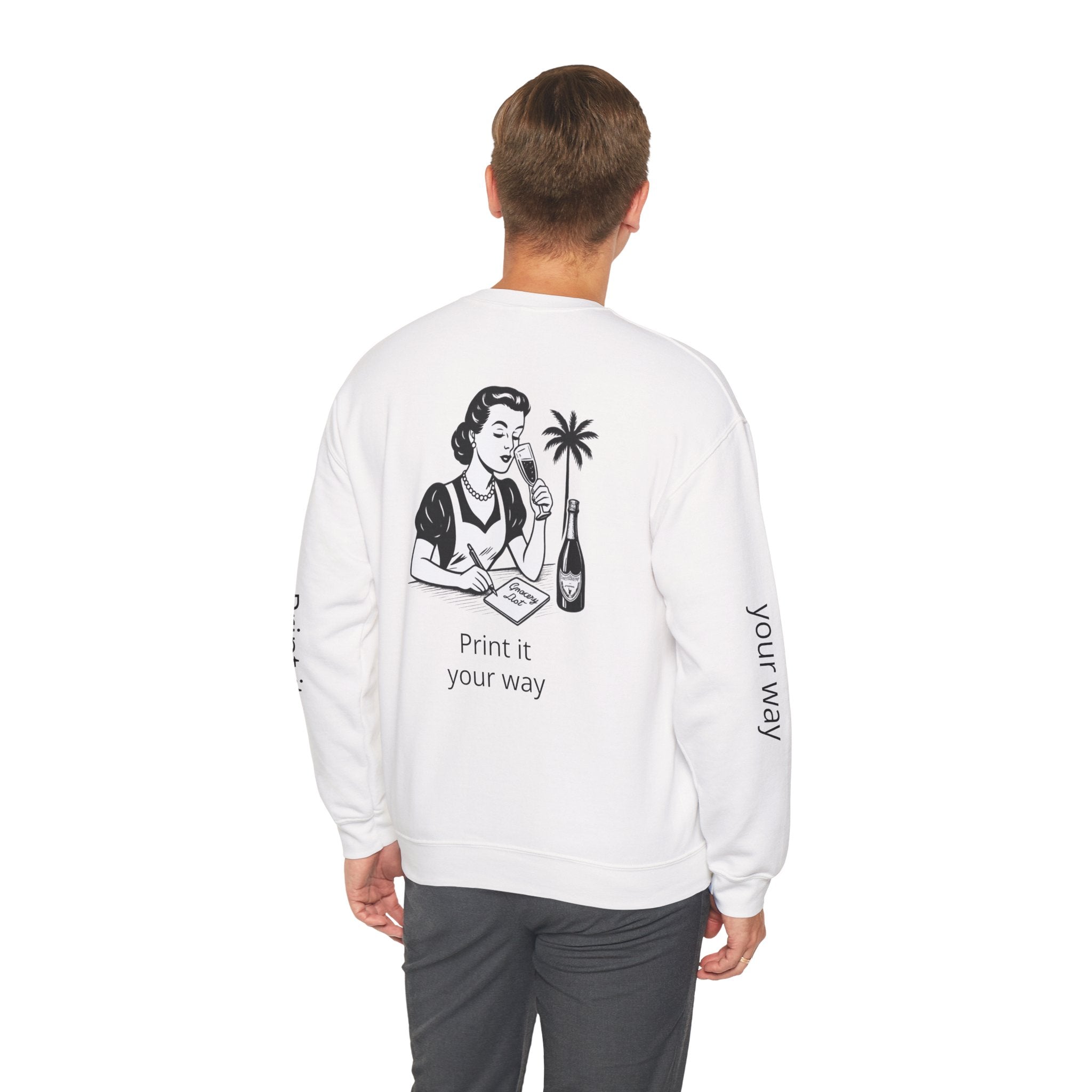 Custom 50th Birthday Crewneck Sweatshirt – Personalized "Your Name's 50th Birthday Crew" Design