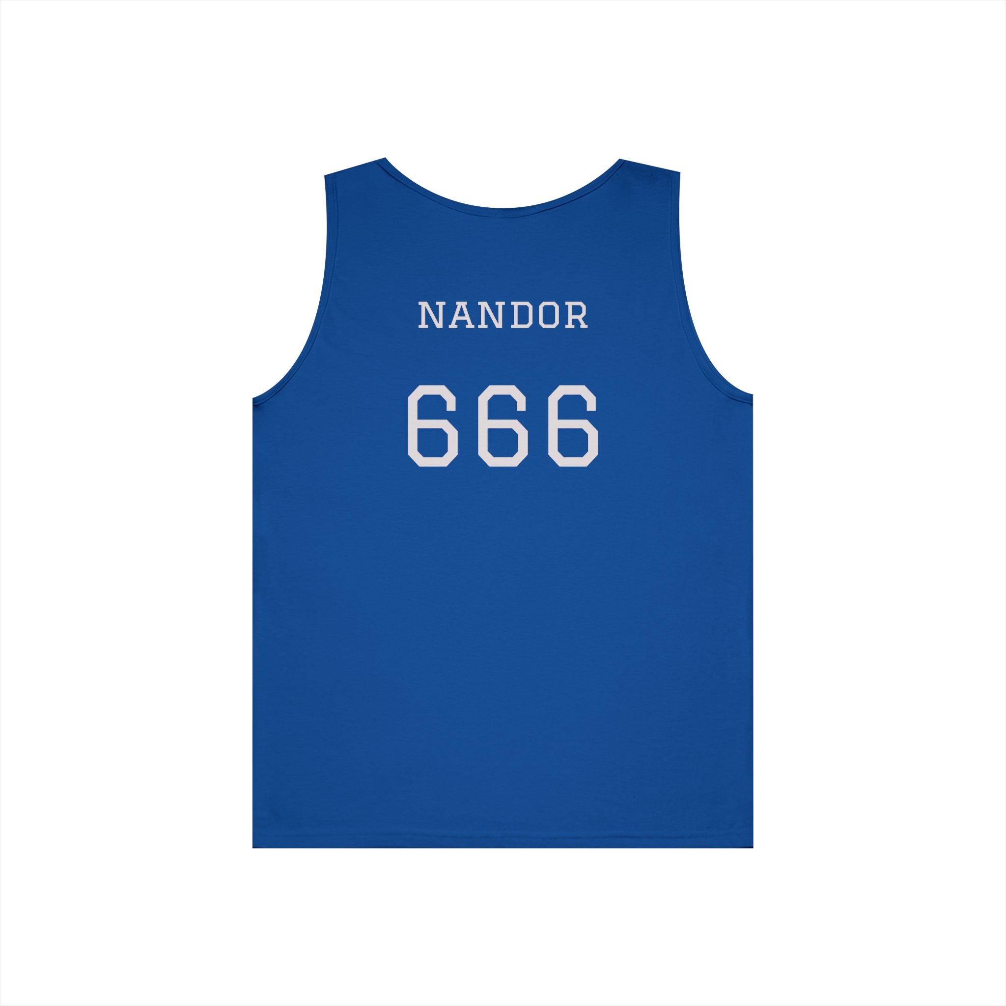 Nandor Al Quolanudar Basketball tank top (What we do in the shadows) - (2 sided) Unisex Heavy Cotton Tank Top