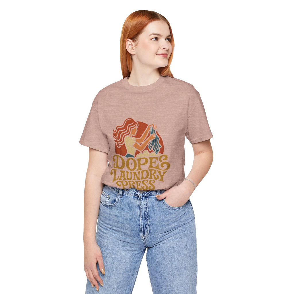 Dope Laundry Press 60s Logo Tee — Vintage Graphic T-Shirt