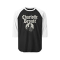 Charlotte Brontë Gothic Raglan Shirt (white ink variant) — Haunted Manor Literary Tee