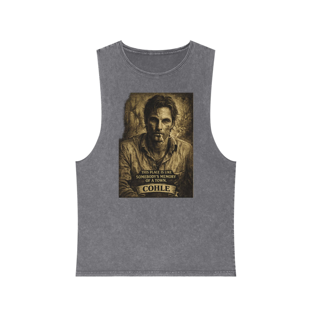 Stonewash Tank Top — Rust Cohle Portrait Tee