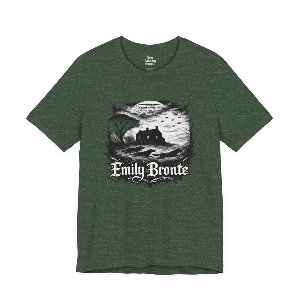 Emily Brontë Vintage Heavy Metal Graphic Tee — Literary Goth T-Shirt