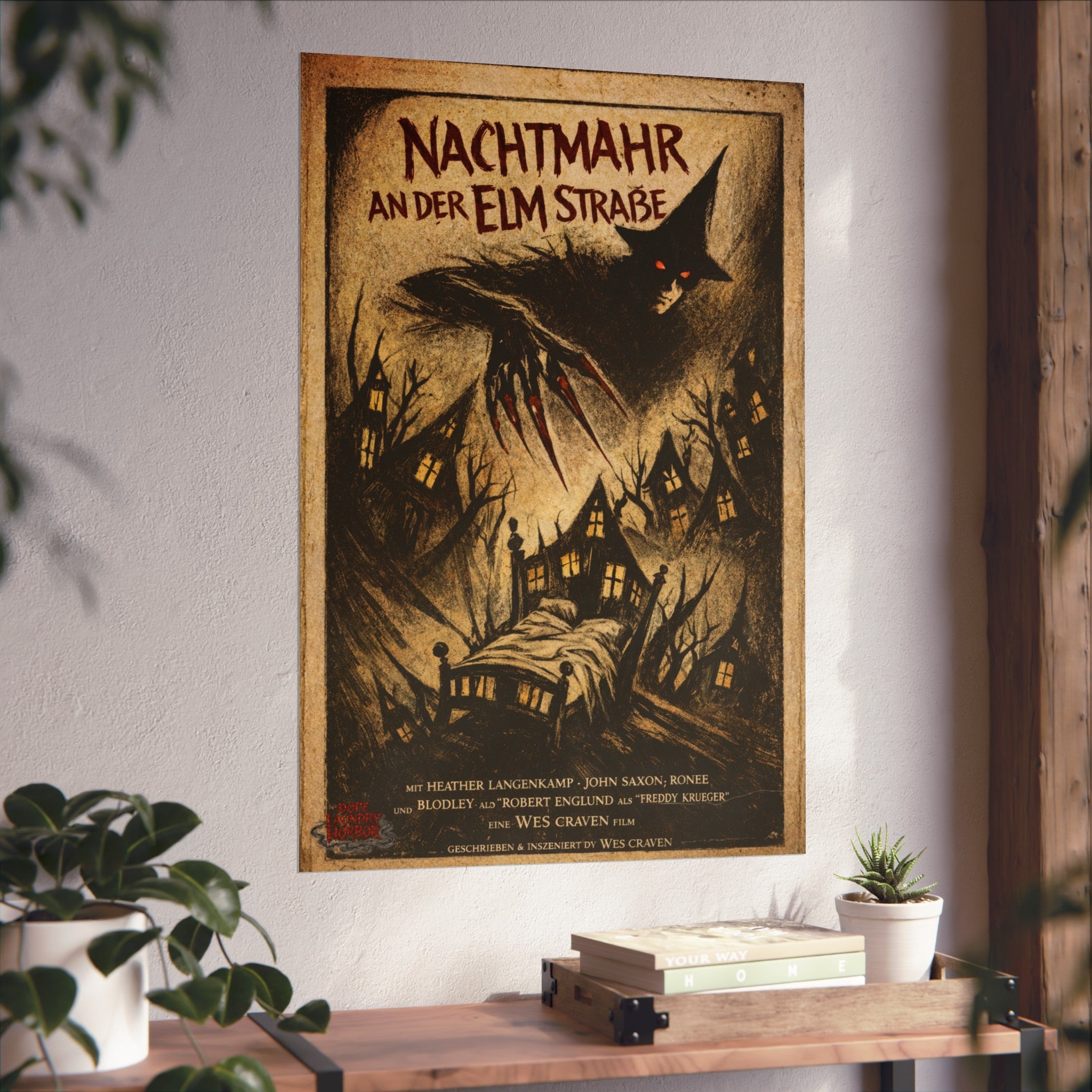 Nightmare on Elm Street - German Expressionistic Vintage Horror Poster