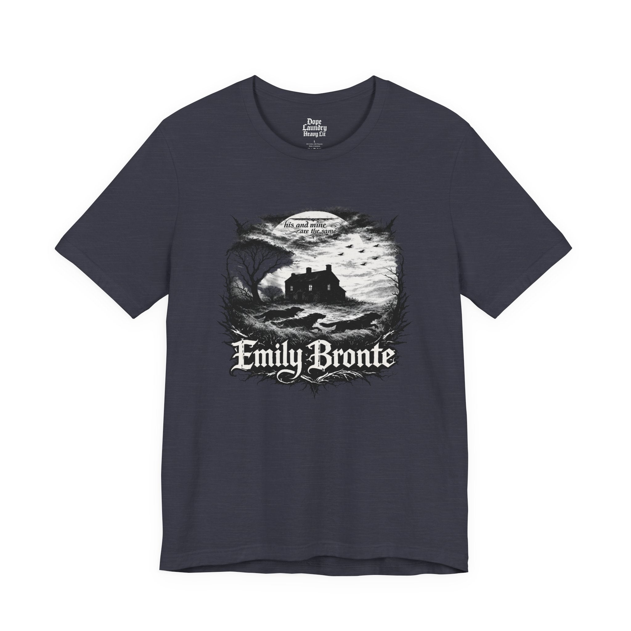 Emily Brontë Vintage Heavy Metal Graphic Tee — Literary Goth T-Shirt
