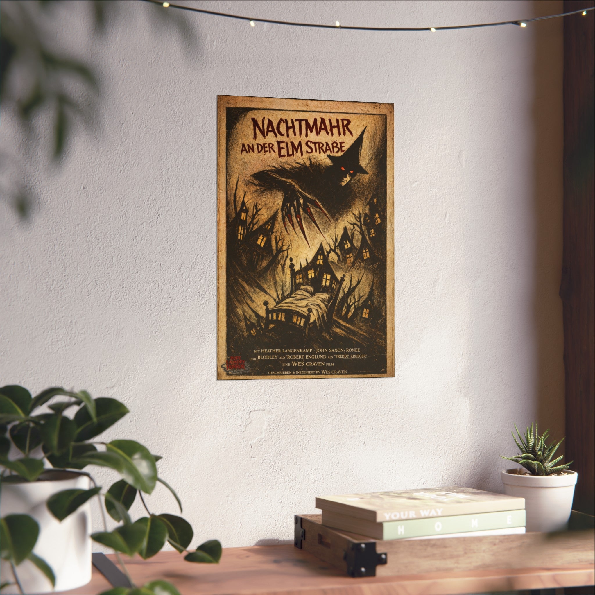 Nightmare on Elm Street - German Expressionistic Vintage Horror Poster