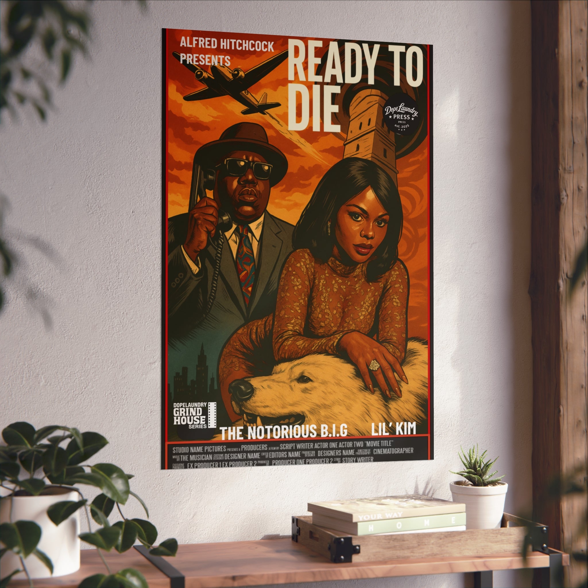 Poster Print - Ready to Die - Grind House Inspired Movie Poster - Film Lovers Home Decor