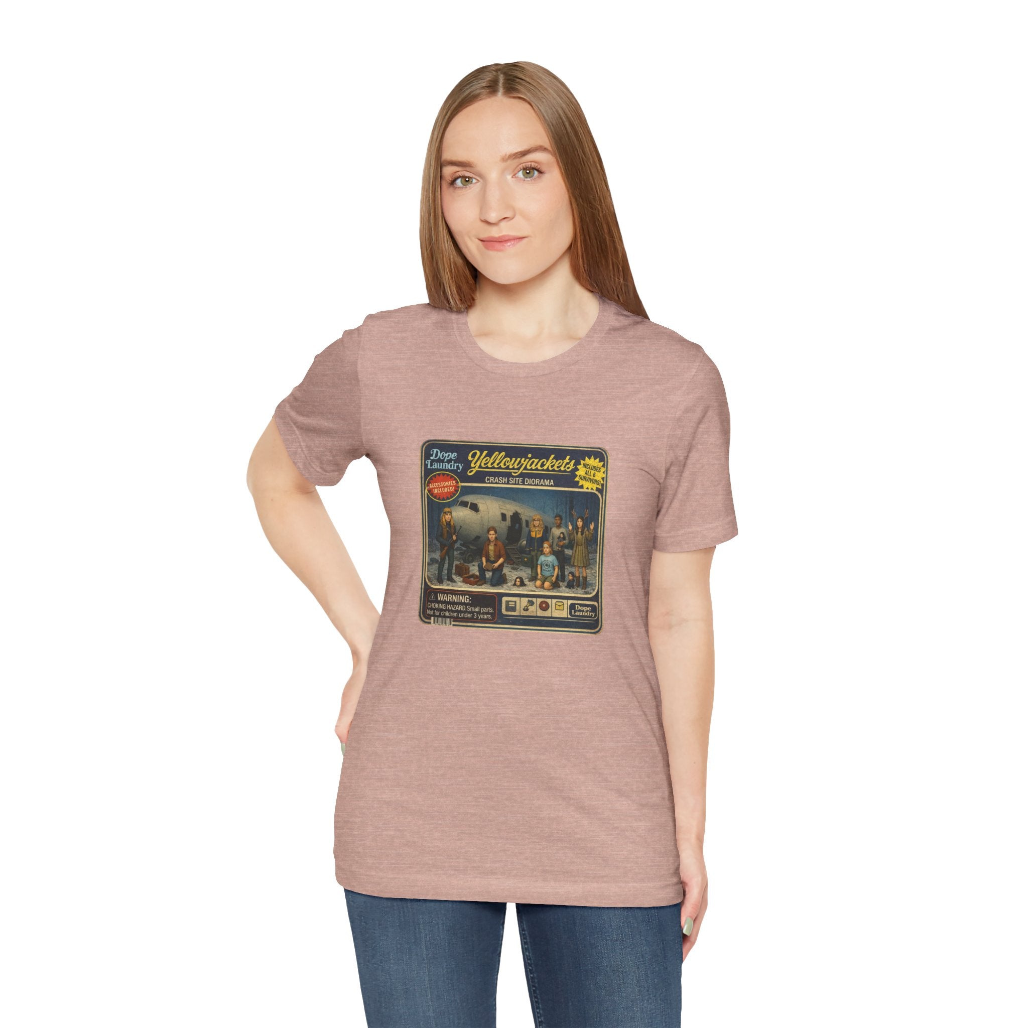 Yellowjackets "Crash Site Playset" Tee — Vintage TV Show Graphic T-Shirt