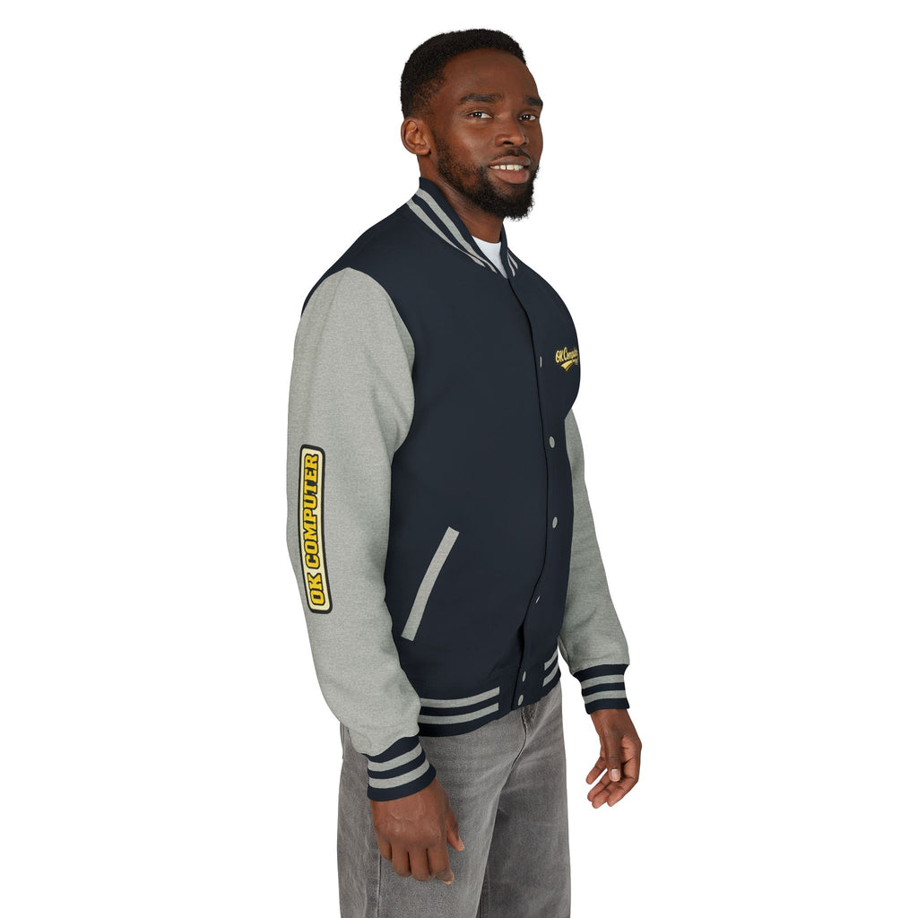 Letterman Jacket — "Ambition Makes You Look Pretty Ugly" Floral Varsity Jacket