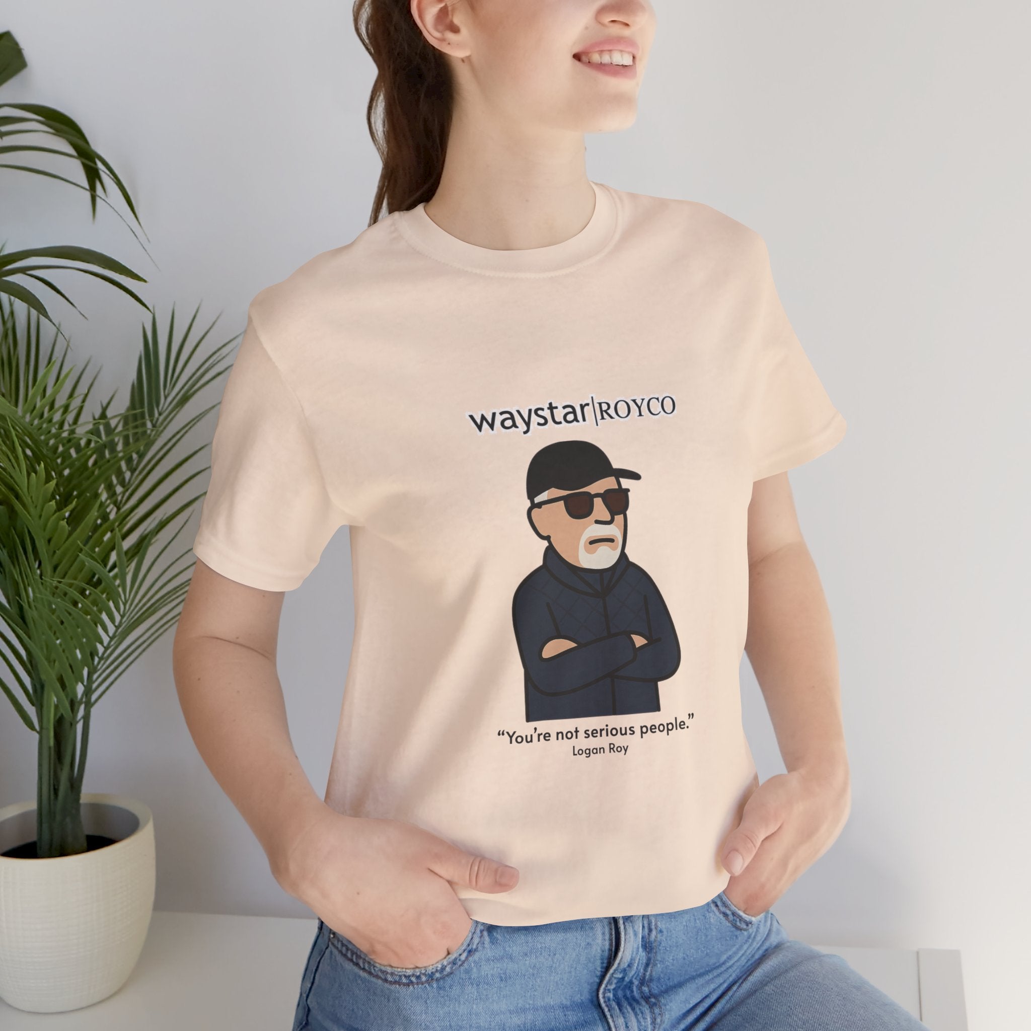 Logan Roy "Serious People" unisex jersey Tee (Succession)