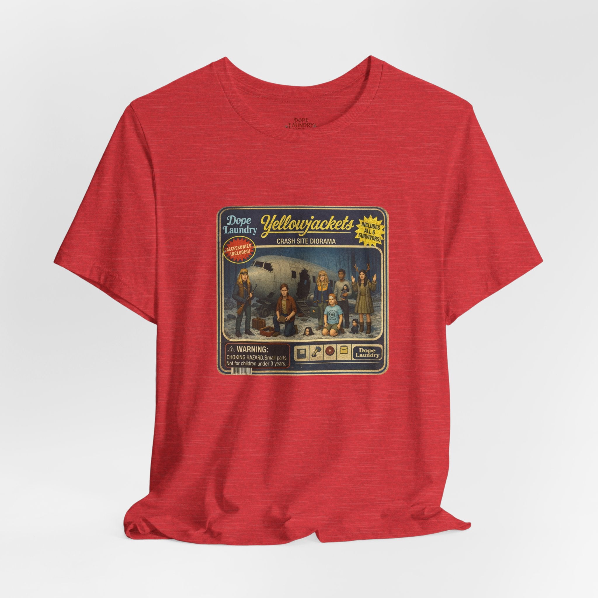 Yellowjackets "Crash Site Playset" Tee — Vintage TV Show Graphic T-Shirt
