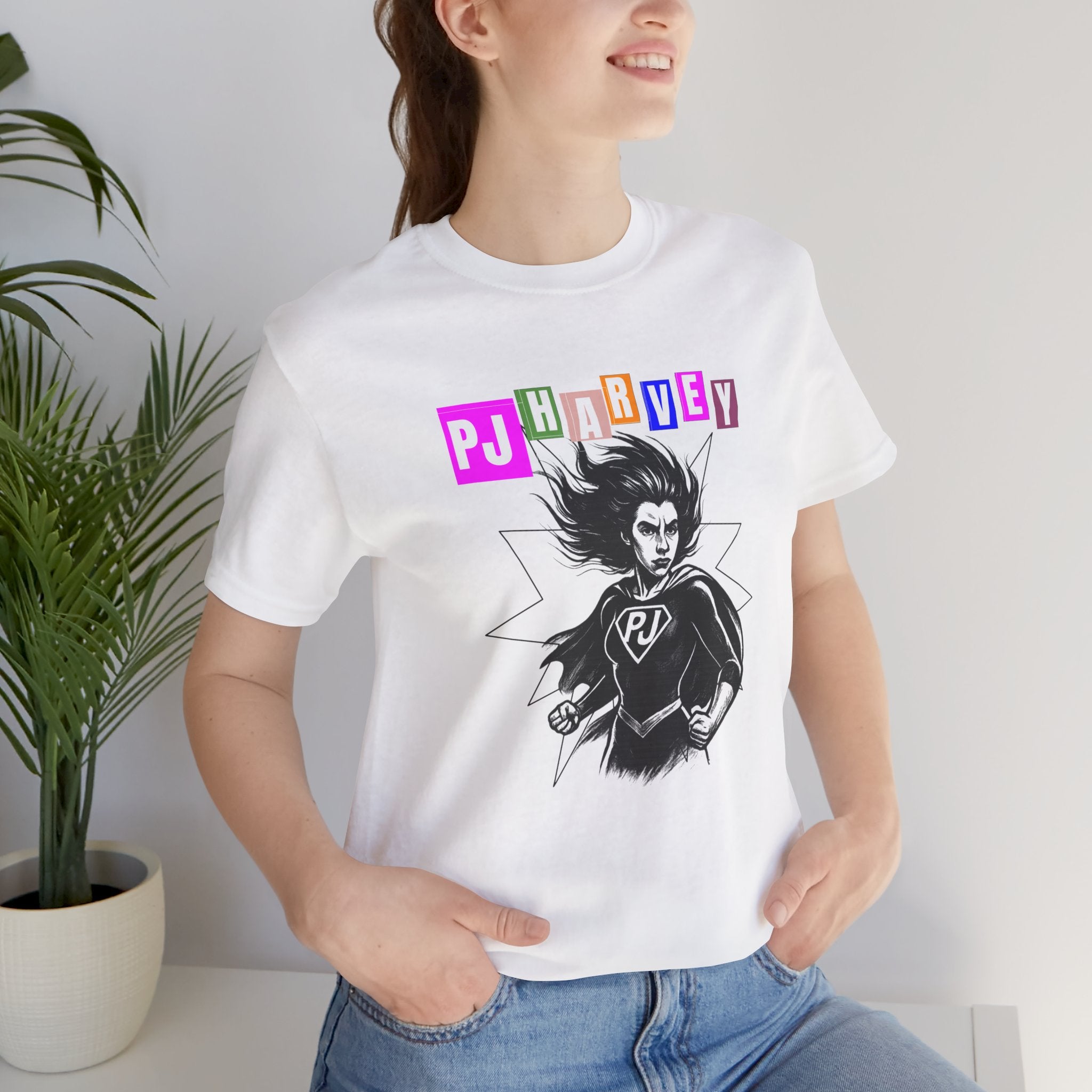 PJ Harvey "Superheroine" - Unisex Jersey Short Sleeve Tee