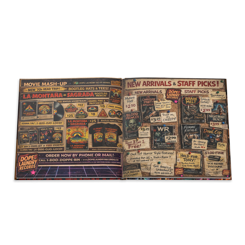 Hardcover Photo Book — Movie Mash-Up Universe: Retro Sci‑Fi Poster Collection