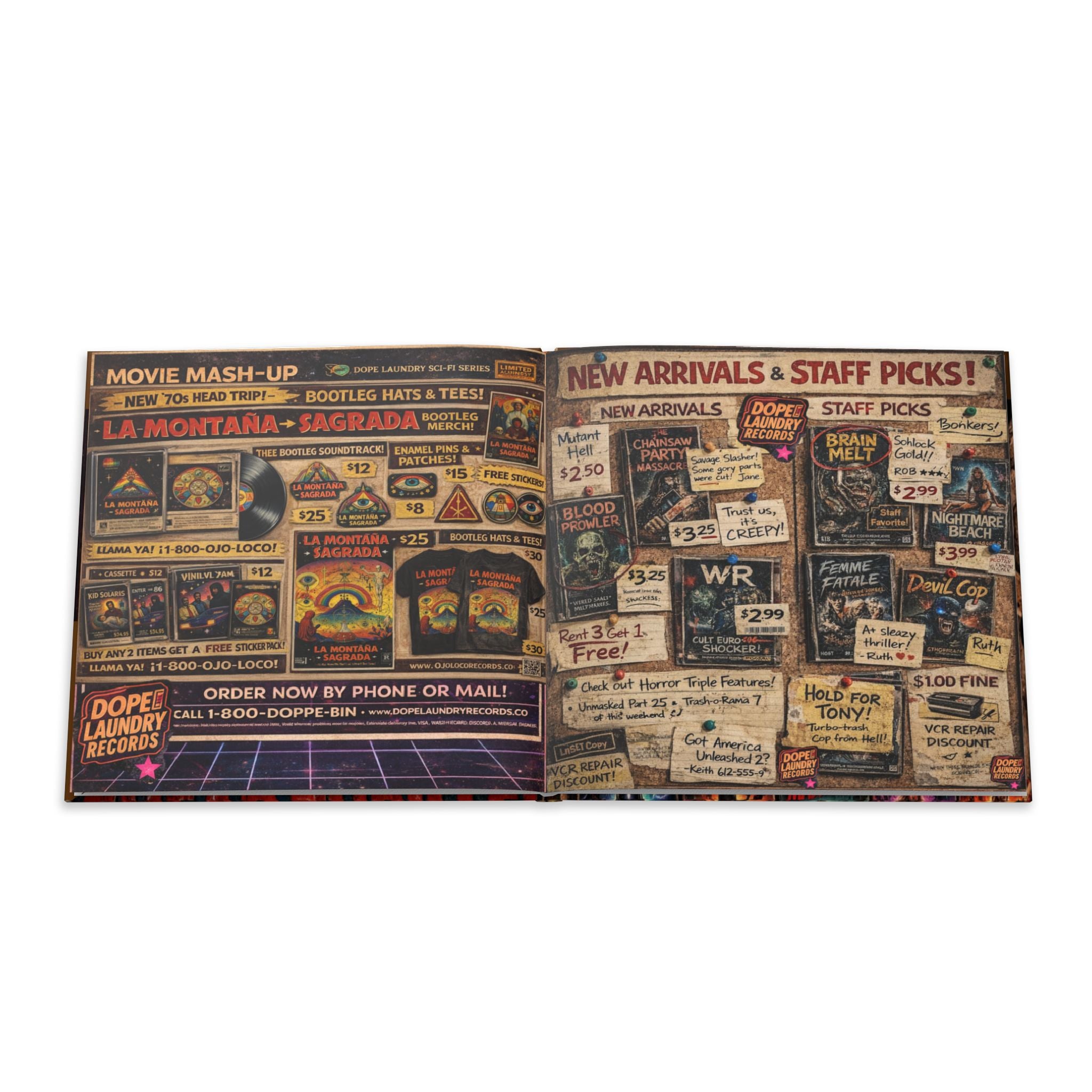 Hardcover Photo Book — Movie Mash-Up Universe: Retro Sci‑Fi Poster Collection