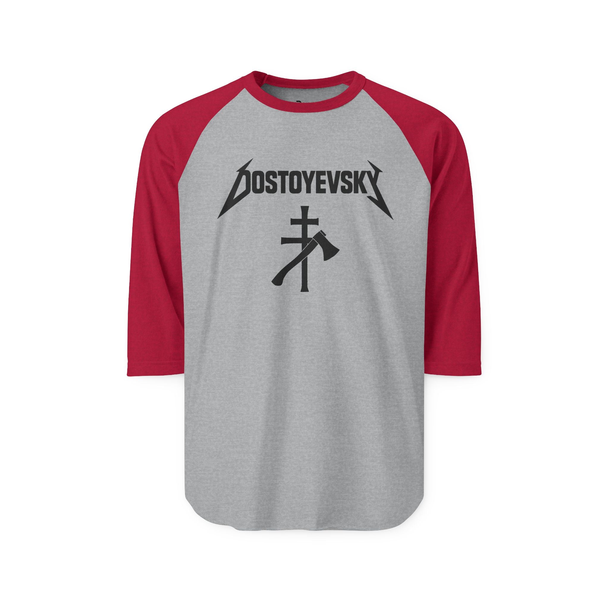 Dostoyevsky Heavy Metal Raglan Shirt — Literary Band Tee
