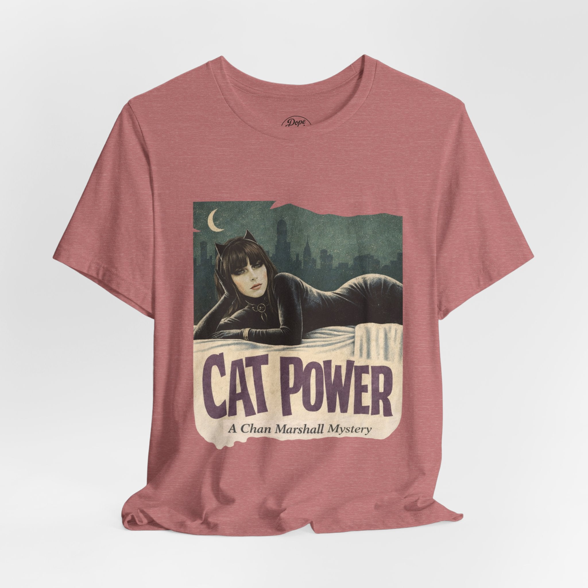 Cat Power Comic Book Tee — Retro Graphic Band Shirt