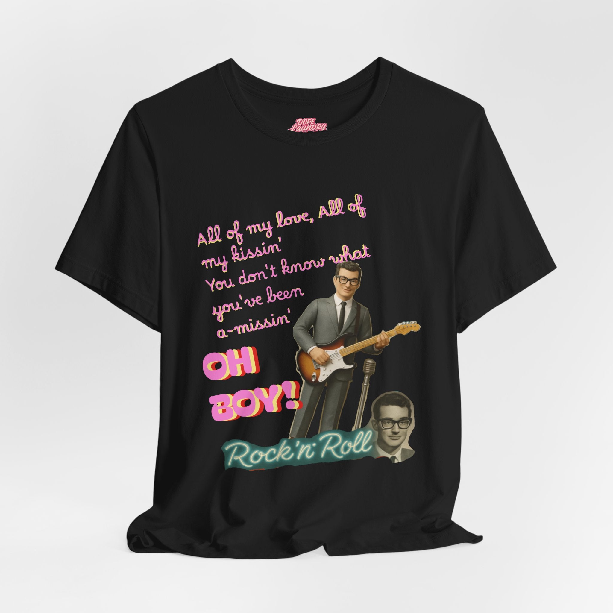 Buddy Holly - Rock n' Roll Legends Retro Music T-Shirt, unisex tee