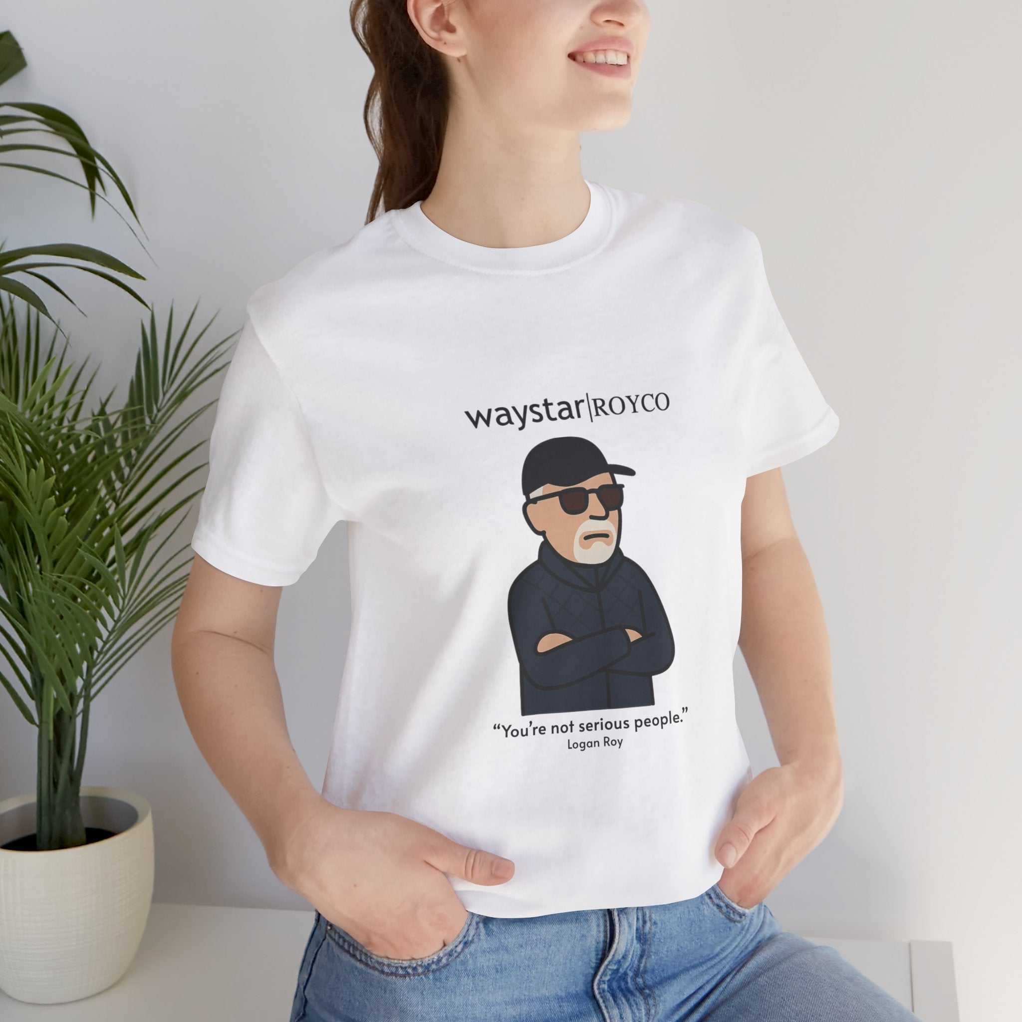 Logan Roy "Serious People" unisex jersey Tee (Succession)