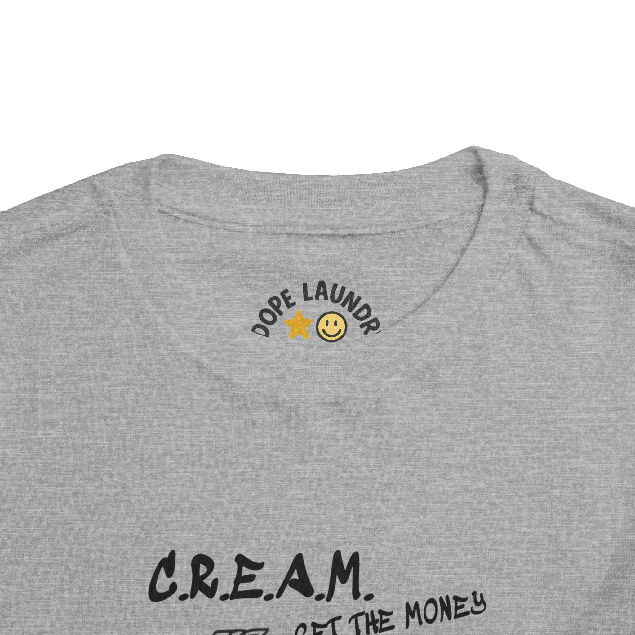 Toddler Tee - C.R.E.A.M. 'Get the Money' Retro Graphic Kids Shirt