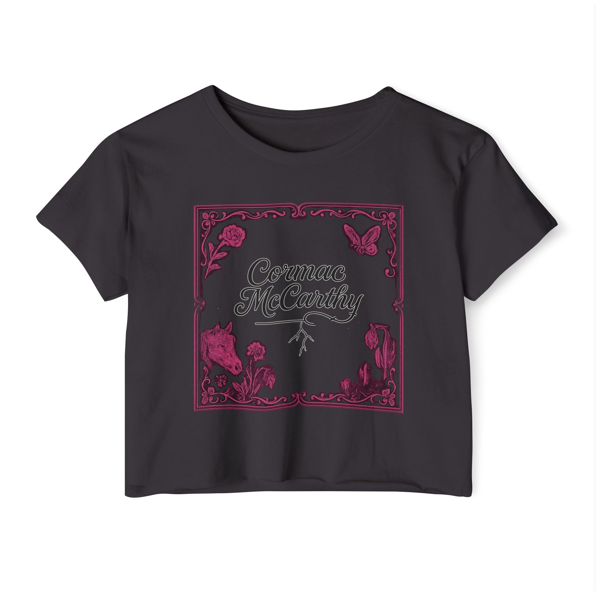 Corman McCarthy Festival Women's Graphic Crop Top