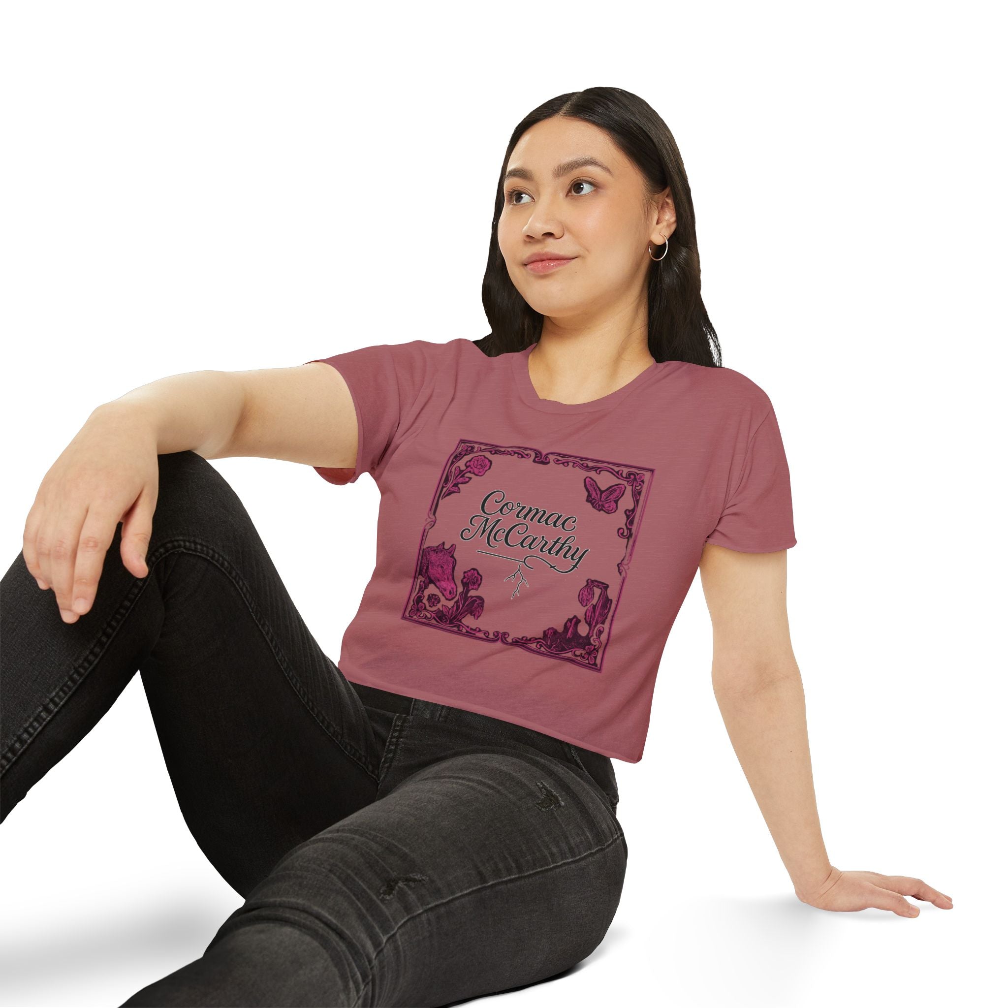 Corman McCarthy Festival Women's Graphic Crop Top