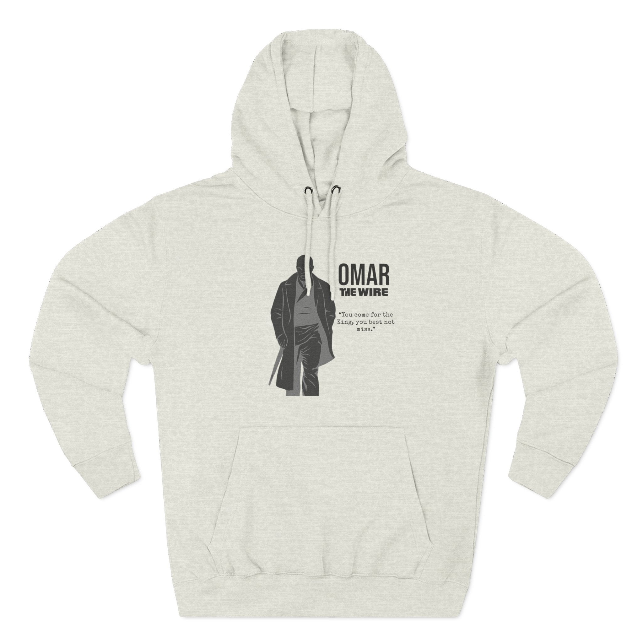Fleece Hoodie: Omar "You Come for the King" (The Wire)| Street-wear, Casual Fashion