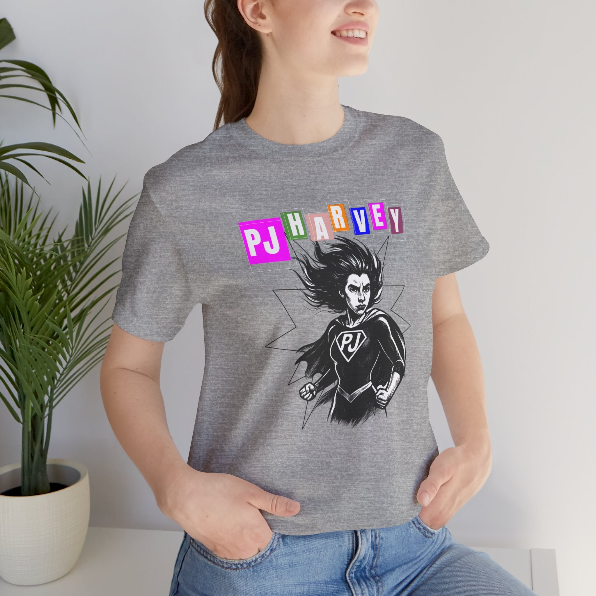PJ Harvey "Superheroine" - Unisex Jersey Short Sleeve Tee