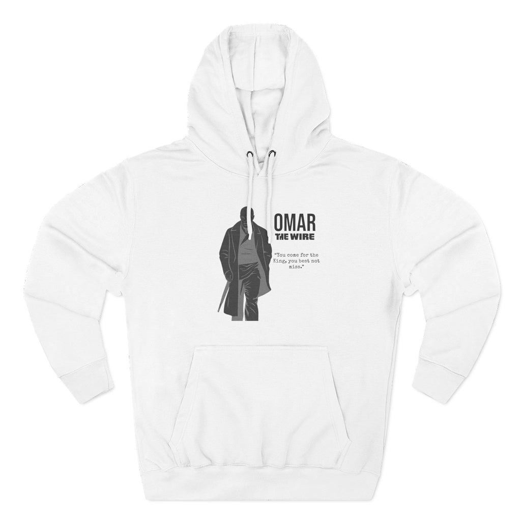 Fleece Hoodie: Omar "You Come for the King" (The Wire)| Street-wear, Casual Fashion
