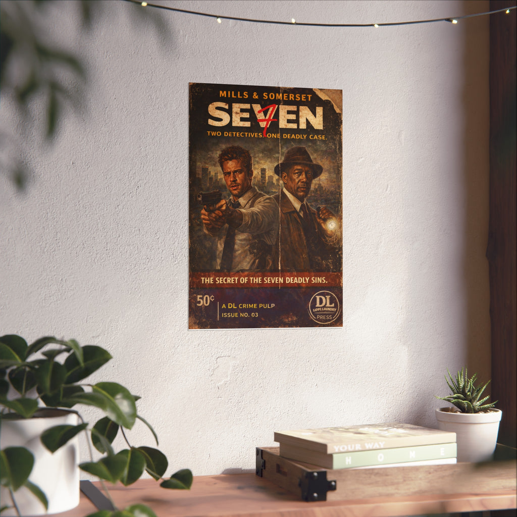 Mills & Somerset - Retro Crime Noir Fine Art Print